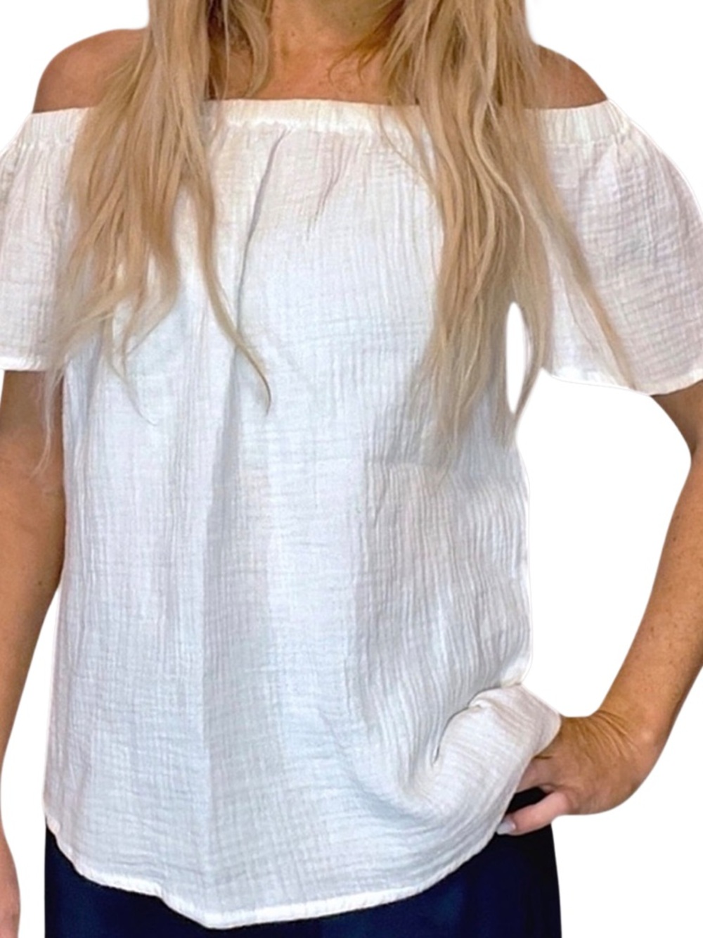 ANTHROPOLOGIE Adiva Off-Shoulder Peasant Top‎